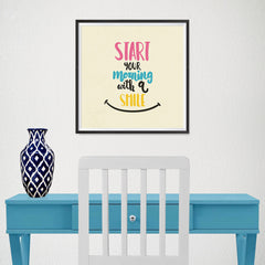 Ezposterprints - Start Your Morning With A Smile - 16x16 ambiance display photo sample