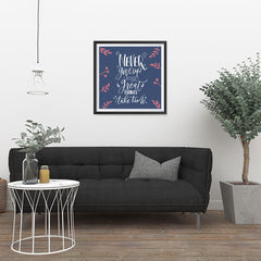 Ezposterprints - Never Give Up Because Great Things Take Time - 24x24 ambiance display photo sample