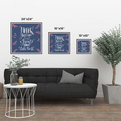 Ezposterprints - Never Give Up Because Great Things Take Time ambiance display photo sample