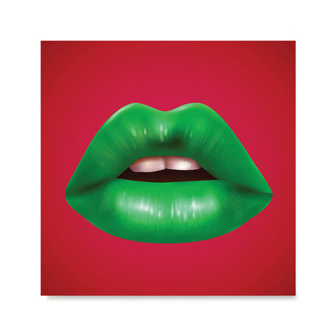 Ezposterprints - The Green - Pop Art Lip