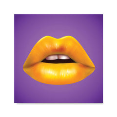 Ezposterprints - The Yellow - Pop Art Lip