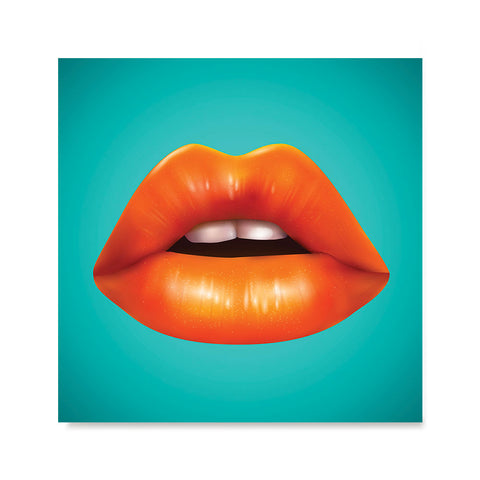Ezposterprints - The Orange - Pop Art Lip