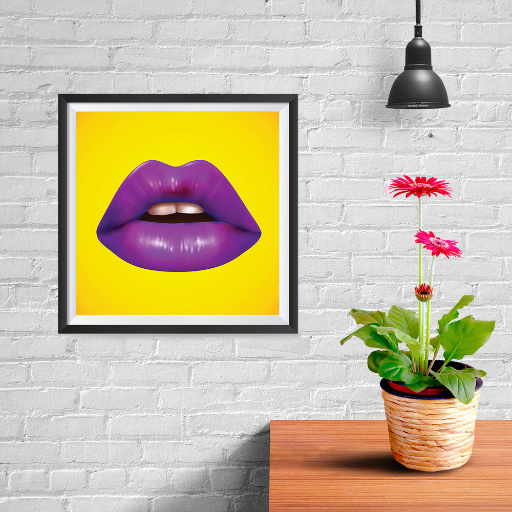 Ezposterprints - The Magenta - Pop Art Lip - 10x10 ambiance display photo sample
