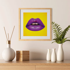 Ezposterprints - The Magenta - Pop Art Lip - 12x12 ambiance display photo sample
