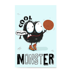 Ezposterprints - Cool Monster | The Cute Little Monsters Posters