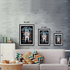 Ezposterprints - The Monster in Space, We Want To Believe | The Cute Little Monsters Posters ambiance display photo sample