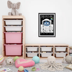 Ezposterprints - Monster Planet, We Are Not Alone | The Cute Little Monsters Posters - 16x24 ambiance display photo sample