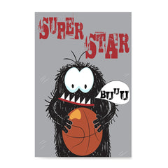 Ezposterprints - Super Star Buu Monster | The Cute Little Monsters Posters
