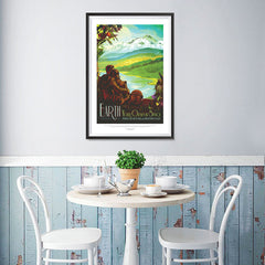 Ezposterprints - Earth - Your Oasis In Space Where The Air Is Free and Breathing Is Easy - 12x18 ambiance display photo sample