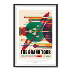 Ezposterprints - The Grand Tour - A Once In A Lifetime Getaway - Jupiter / Saturn / Uranus / Neptune ambiance display photo sample