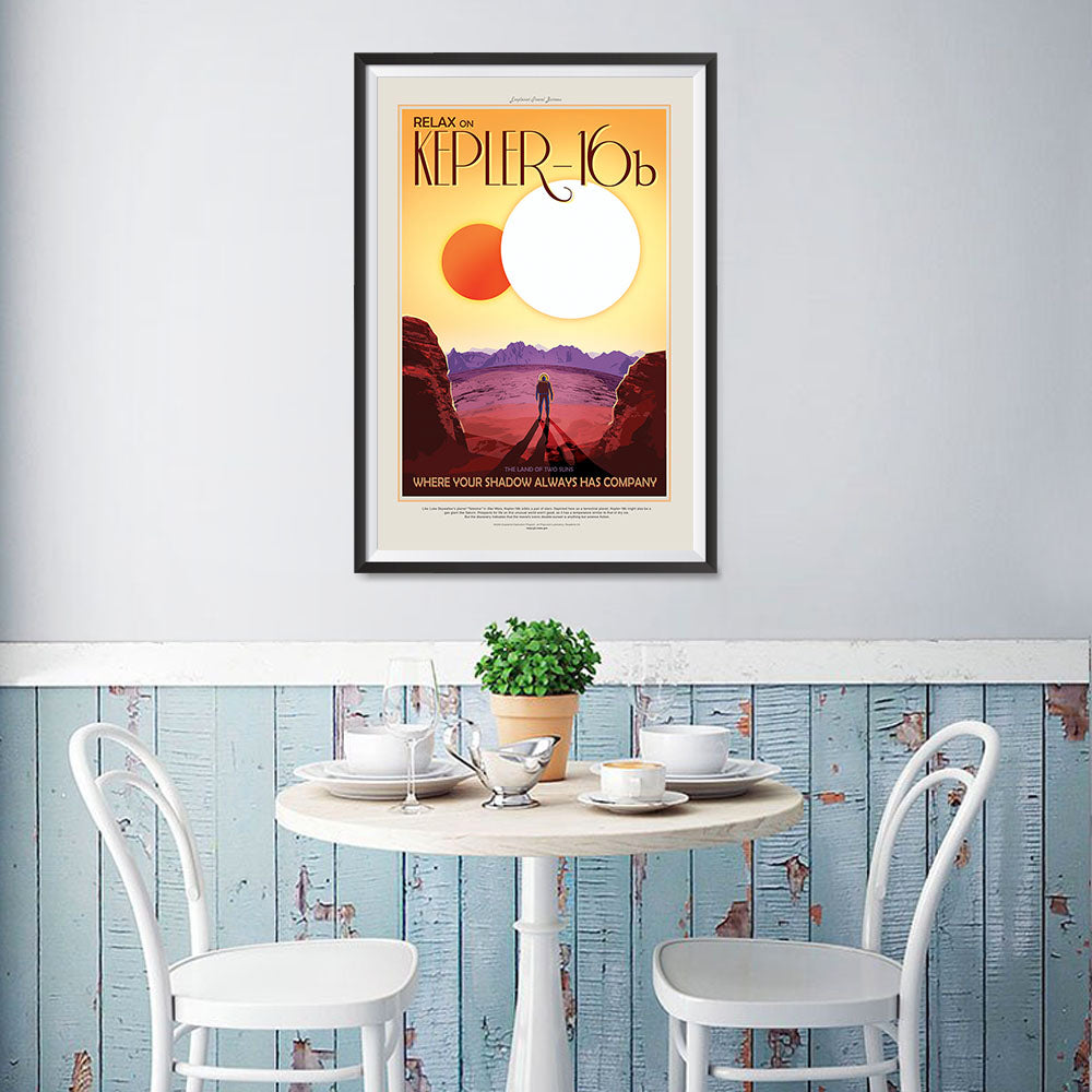 NASA Space Tourism Posters Reproduction Poster of Kepler-16b - Where ...
