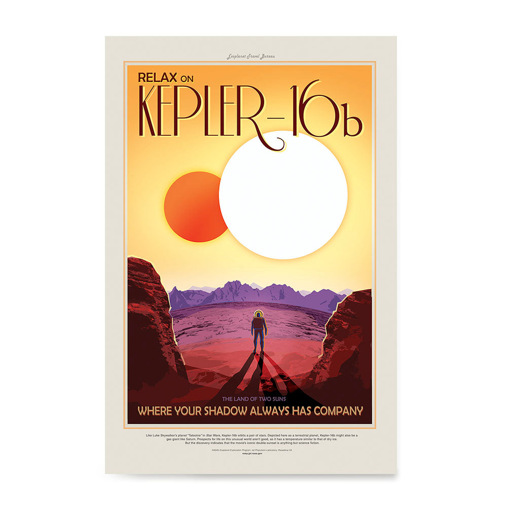 Ezposterprints - Kepler-16b - Where Your Shadow Always Has Company