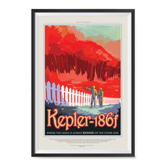 Ezposterprints - Kepler-186f -Where the Grass is Always Redder On The Other Side ambiance display photo sample