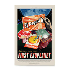 Ezposterprints - 51 Pegasi b - Greetings From Your First Exoplanet
