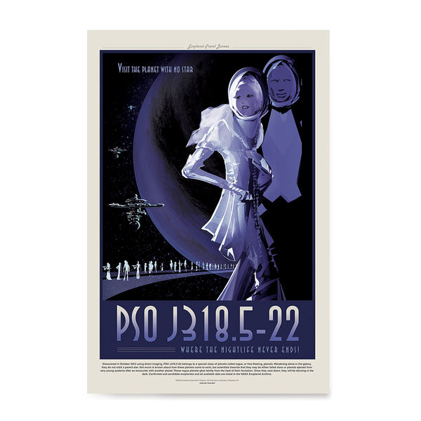 NASA Space Tourism Posters Reproduction Poster of PSO J318.5-22