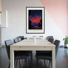 Ezposterprints - Planet hop from Trappist-1e Voted Best Hab Zone Vacation - 32x48 ambiance display photo sample