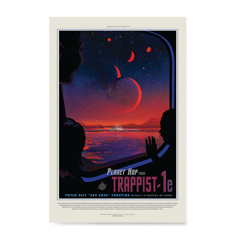 Ezposterprints - Planet hop from Trappist-1e Voted Best Hab Zone Vacation
