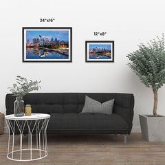 Ezposterprints - Philadelphia Skyline at Night ambiance display photo sample