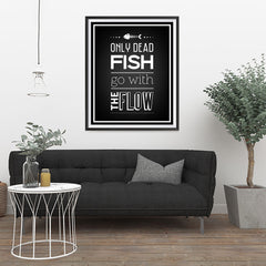 Ezposterprints - Only Dead Fish - 32x40 ambiance display photo sample