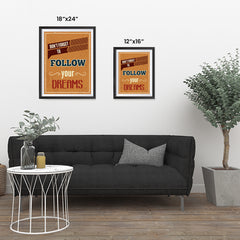 Ezposterprints - Don't Forget To Follow Your Dreams ambiance display photo sample