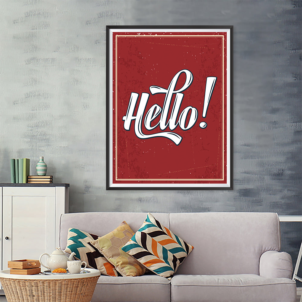Hello!, Retro Quotes Posters – EzPosterPrints
