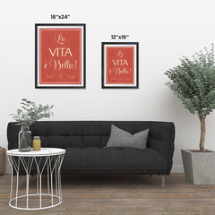 Ezposterprints - La Vita é Bella! ambiance display photo sample