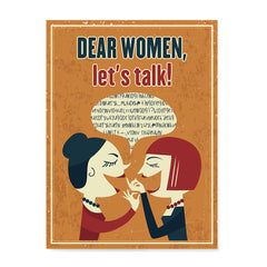 Ezposterprints - Dear Women, Let's Talk