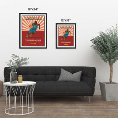Ezposterprints - Player Red | Retro Sports Series BASKETBALL Posters ambiance display photo sample