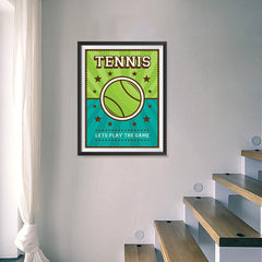 Ezposterprints - Big Ball | Retro Sports Series TENNIS Posters - 18x24 ambiance display photo sample