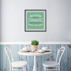 Ezposterprints - Success Consist Of Getting Up Just One More Time Than You Fall - 16x16 ambiance display photo sample