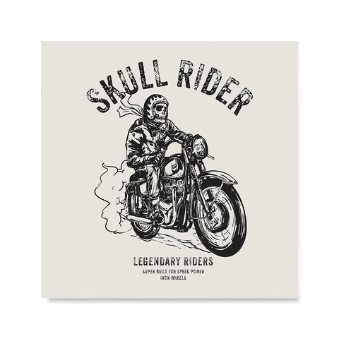 Ezposterprints - Iron Wheels Skull Riders