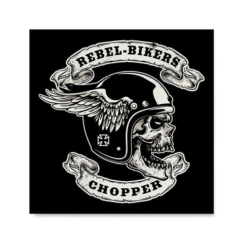 Ezposterprints - Rebel Bikers Skull Riders