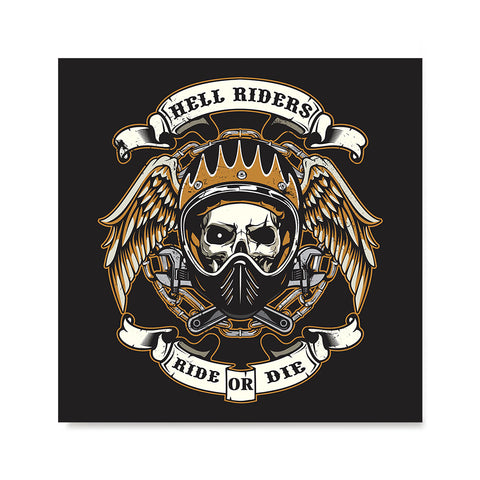 Ezposterprints - Ride Or Die Skull Riders