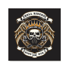 Ezposterprints - Ride Or Die Skull Riders