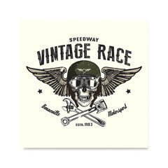 Ezposterprints - Vintage Race Skull Riders