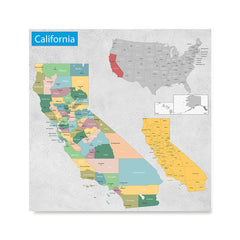 Ezposterprints - California (CA) State - General Reference Map