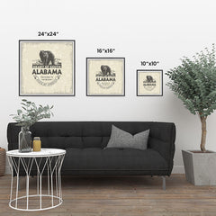 Ezposterprints - Alabama (AL) State Icon ambiance display photo sample