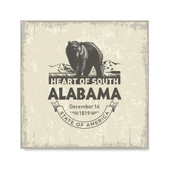 Ezposterprints - Alabama (AL) State Icon