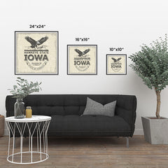 Ezposterprints - Iowa (IA) State Icon ambiance display photo sample