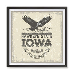 Ezposterprints - Iowa (IA) State Icon general ambiance photo sample