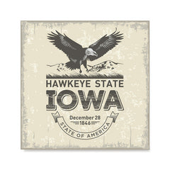 Ezposterprints - Iowa (IA) State Icon