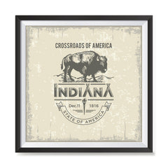 Ezposterprints - Indiana (IN) State Icon general ambiance photo sample