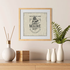 Ezposterprints - Maine (ME) State Icon - 12x12 ambiance display photo sample