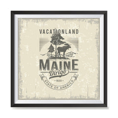 Ezposterprints - Maine (ME) State Icon general ambiance photo sample