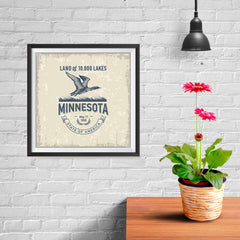 Ezposterprints - Minnesota (MN) State Icon - 10x10 ambiance display photo sample