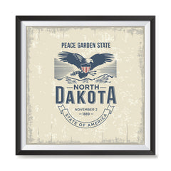 Ezposterprints - North Dakota (ND) State Icon general ambiance photo sample