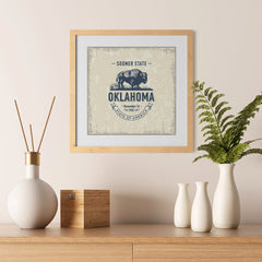 Ezposterprints - Oklahoma (OK) State Icon - 12x12 ambiance display photo sample