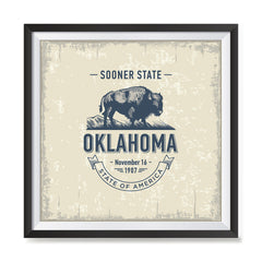 Ezposterprints - Oklahoma (OK) State Icon general ambiance photo sample