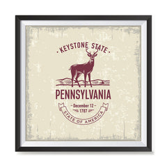 Ezposterprints - Pennsylvania (PA) State Icon general ambiance photo sample