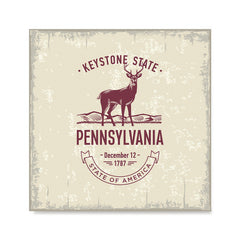 Ezposterprints - Pennsylvania (PA) State Icon